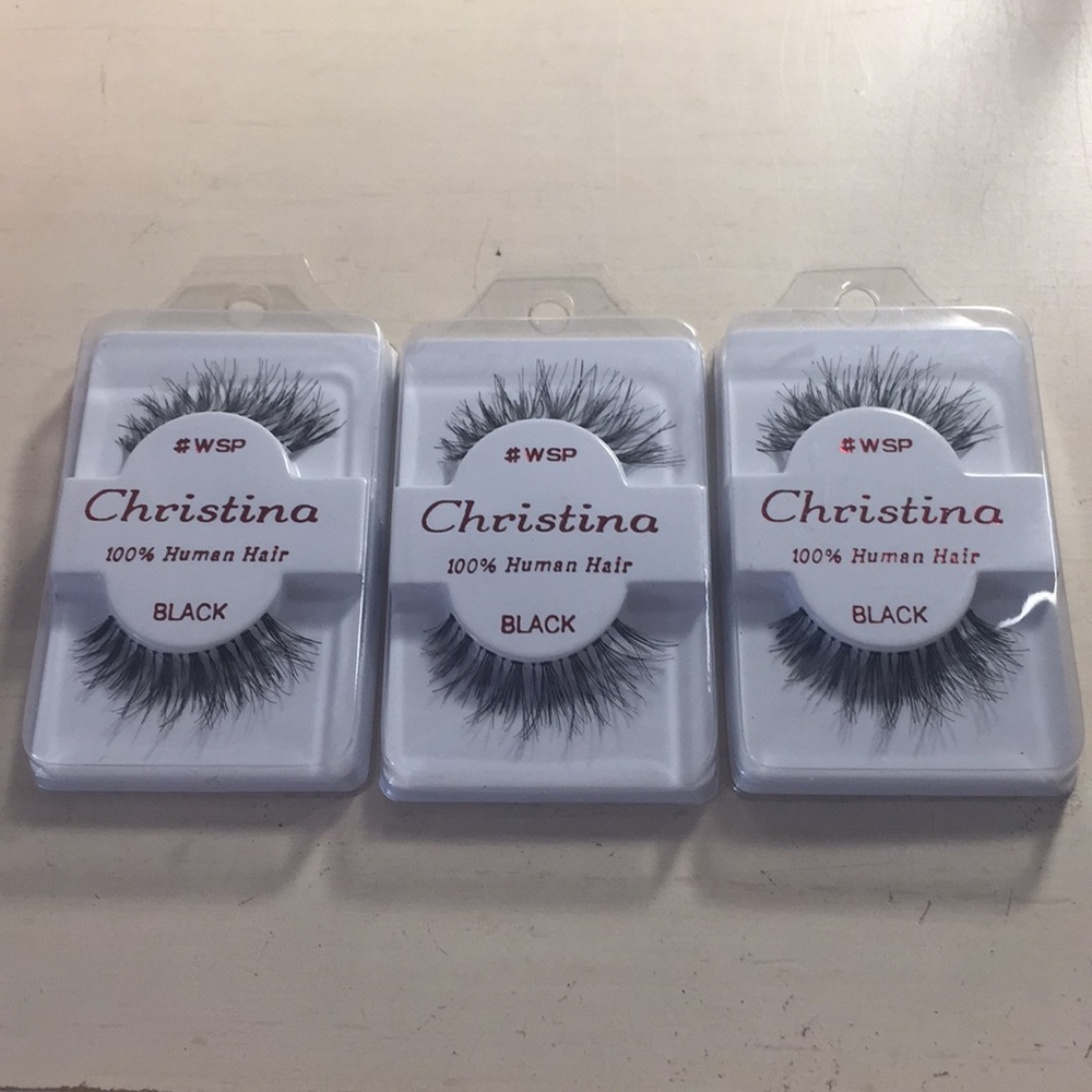BNIB Christina Human Hair Wispy Lashes